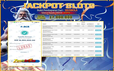 Bukti Kemenangan Member Setia Kami D*P**N Sebesar Rp 17.000.000 di Permainan starlight princess super scatter