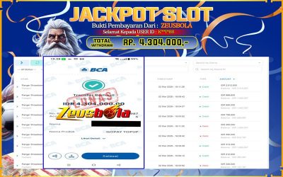 Bukti Kemenangan Member Setia Kami K**I*88 Sebesar Rp 4.304.000 di Permainan Fastspin