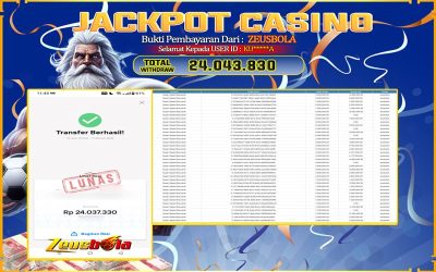 Bukti Kemenangan Member Setia Kami KU*****A Sebesar Rp 24.043.830 di Permainan Super Speed Baccarat