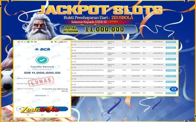 Bukti Kemenangan Member Setia Kami Y**I** Sebesar Rp 11.000.000 di Permainan Mahjong Ways