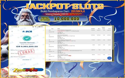 Bukti Kemenangan Member Setia Kami W**U*I*D*** Sebesar Rp 10.000.000 di Permainan UBO Sports