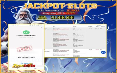 Bukti Kemenangan Member Setia Kami A**D**S**R Sebesar Rp 12.000.000 di Permainan SBO Sport Seamless
