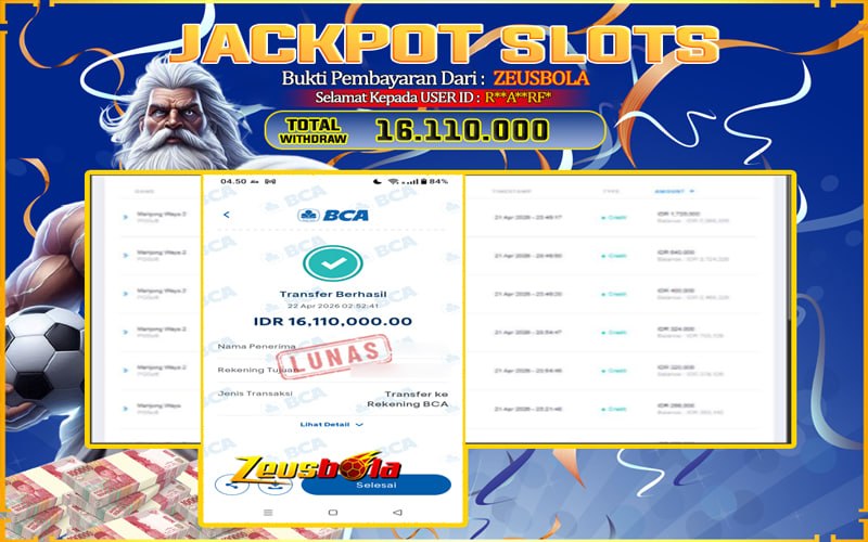 Bukti Kemenangan Member Setia Kami R**A**RF* Sebesar Rp 16.110.000 di Permainan Mahjong ways 2