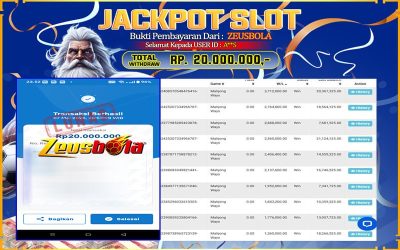 Bukti Kemenangan Member Setia Kami A**S Sebesar Rp 20.000.000 di Permainan Mahjong Ways