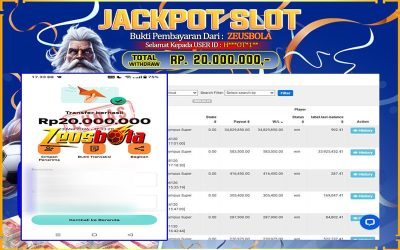 Bukti Kemenangan Member Setia Kami H***OT*1** Sebesar Rp 20.000.000 di Permainan Pragmatic Direct 6