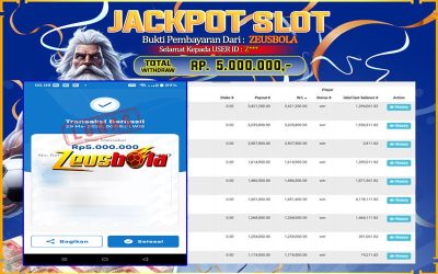Bukti Kemenangan Member Setia Kami Z*** Sebesar Rp 5.000.000 di Permainan Pragmatic Direct 6