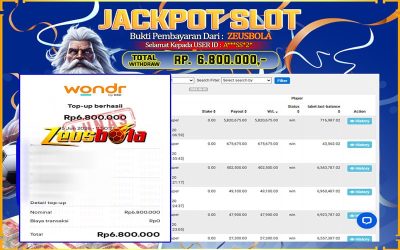 Bukti Kemenangan Member Setia Kami A***SS*2* Sebesar Rp 6.800.000 di Permainan Pragmatic Direct 6