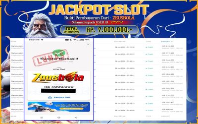 Bukti Kemenangan Member Setia Kami Z**S**4* Sebesar Rp 7.000.000 di Permainan Mahjong Wins 2